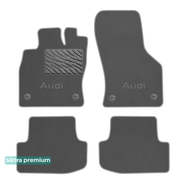 Sotra 90765-CH-GREY The carpets of the Sotra interior are two-layer Premium gray for Audi A3 (mkIV) 2020-, set 90765CHGREY