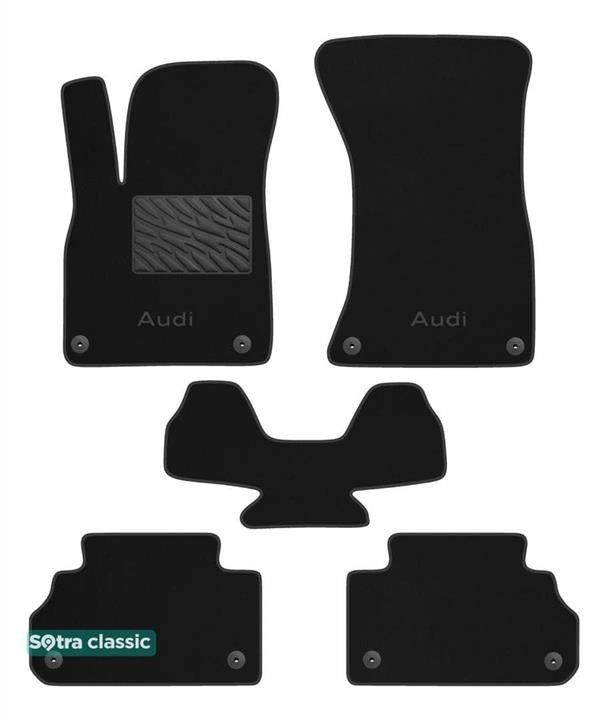 Sotra 90793-GD-BLACK The carpets of the Sotra interior are two-layer Classic black for Audi Q5/SQ5 (mkII) 2017-, set 90793GDBLACK