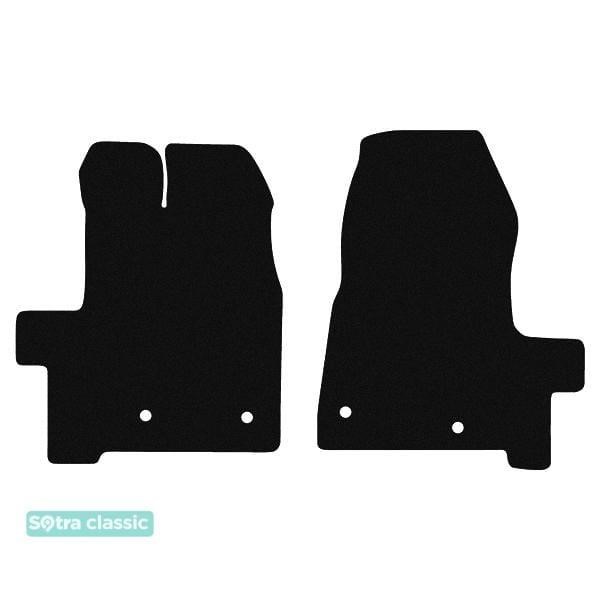 Sotra 90768-GD-BLACK The carpets of the Sotra interior are two-layer Classic black for Ford Transit Custom (mkI) (truck or combi) (1 row) 2018 - manual transmission, set 90768GDBLACK