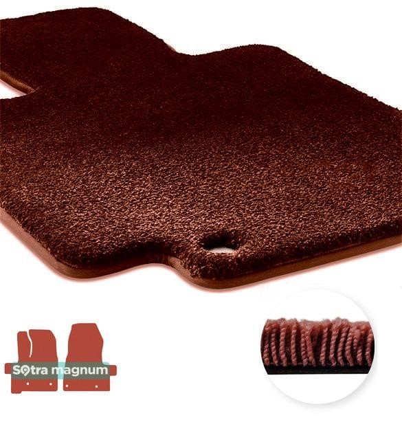 Sotra 90821-MG20-RED The carpets of the Sotra interior are two-layer Magnum red for Ford Transit/Tourneo Custom (mkI) (3 seats) (1 row) 2018- automatic transmission, set 90821MG20RED
