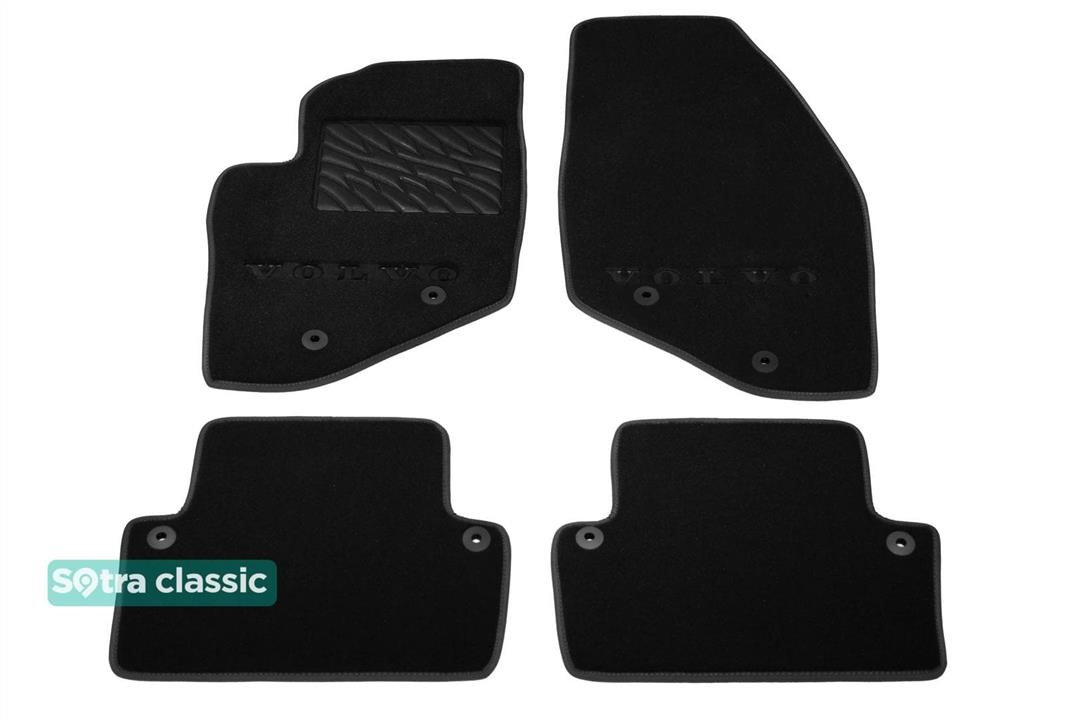 Sotra 90780-GD-BLACK The carpets of the Sotra interior are two-layer Classic black for Volvo V70 (mkII) / XC70 (mkII) 2000-2007, set 90780GDBLACK