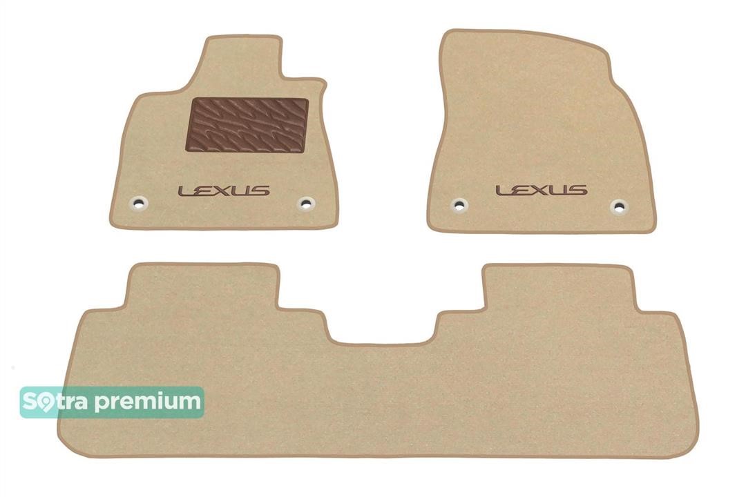 Sotra 90782-CH-BEIGE The carpets of the Sotra interior are two-layer Premium beige for Lexus RX (mkIV) 2016-2022, set 90782CHBEIGE