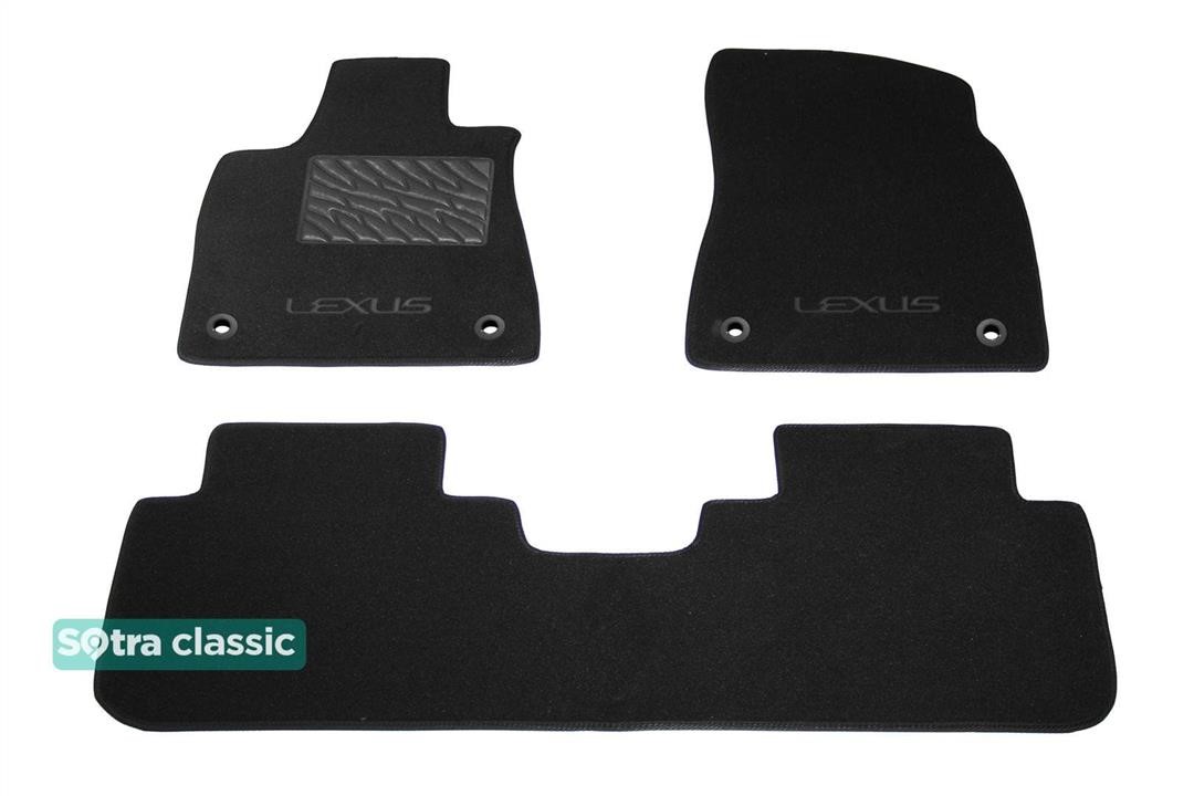 Sotra 90782-GD-BLACK The carpets of the Sotra interior are two-layer Classic black for Lexus RX (mkIV) 2016-2022, set 90782GDBLACK