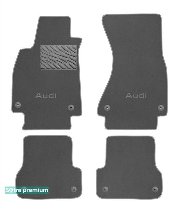 Sotra 90848-CH-GREY The carpets of the Sotra interior are two-layer Premium gray for Audi A6/S6/RS6 (mkIV)(C7) 2011-2018, set 90848CHGREY