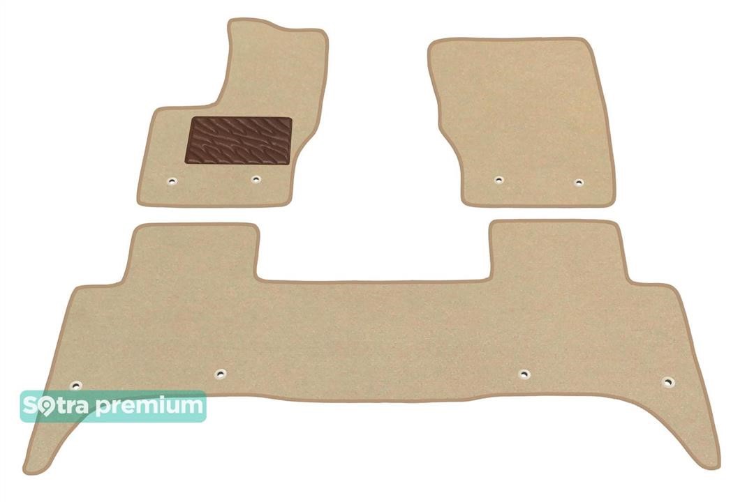 Sotra 90784-CH-BEIGE The carpets of the Sotra interior are two-layer Premium beige for Land Rover Range Rover Sport (mkII) 2013-2022, set 90784CHBEIGE