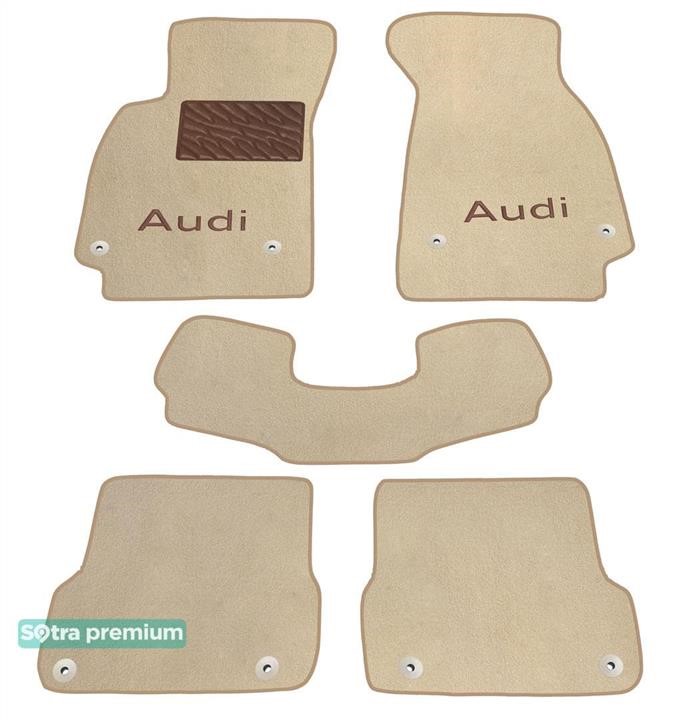 Sotra 90852-CH-BEIGE The carpets of the Sotra interior are two-layer Premium beige for Audi A6/S6/RS6 (mkIII)(C6) 2008-2011, set 90852CHBEIGE