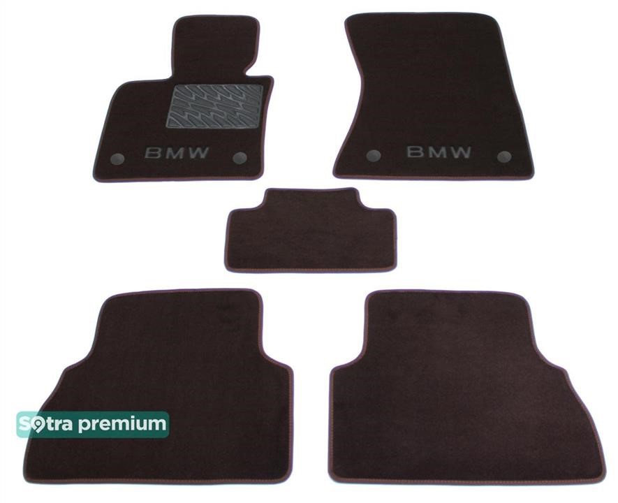 Sotra 90854-CH-CHOCO The carpets of the Sotra interior are two-layer Premium brown for BMW X5 (E70) / X6 (E71) (with Velcro) 2007-2014, set 90854CHCHOCO