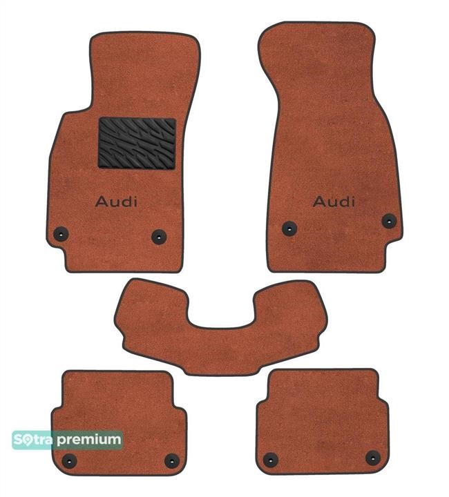 Sotra 90856-CH-TERRA The carpets of the Sotra interior are two-layer Premium terracotta for Audi A6/S6/RS6 (mkIII)(C6)(37.5 mm between 2nd row clips) 2004-2008, set 90856CHTERRA