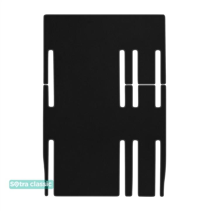 Sotra 90858-GD-BLACK The carpets of the Sotra interior are two-layer Classic black for Citroen SpaceTourer (mkI); Peugeot Traveler (mkI); Opel Zafira (mkIV)(D); Toyota ProAce (mkII)(2nd row - 1+2)(3rd row - 1+2)(2nd-3rd row) 2016-, set 90858GDBLACK