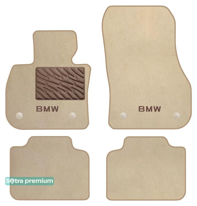 Sotra 90887-CH-BEIGE The carpets of the Sotra interior are two-layer Premium beige for BMW 2-series (U06)(Active Tourer) 2021-, set 90887CHBEIGE
