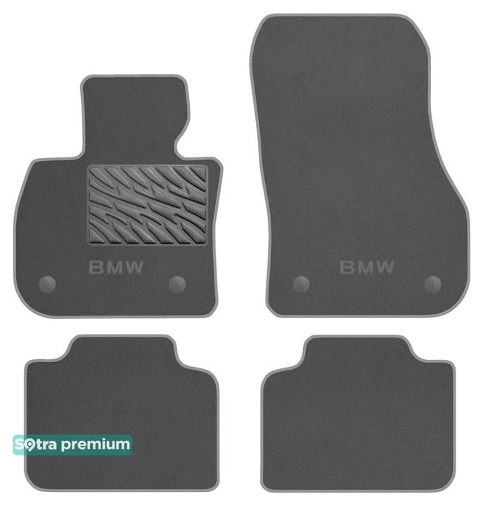 Sotra 90887-CH-GREY The carpets of the Sotra interior are two-layer Premium gray for BMW 2-series (U06)(Active Tourer) 2021-, set 90887CHGREY