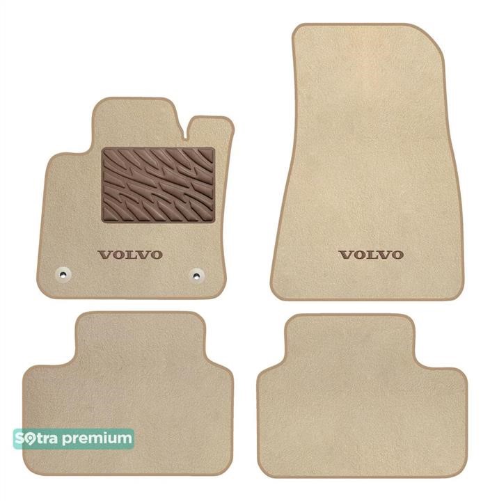 Sotra 90902-CH-BEIGE The carpets of the Sotra interior are two-layer Premium beige for Volvo C40 (mkI)(Recharge) 2021-, set 90902CHBEIGE