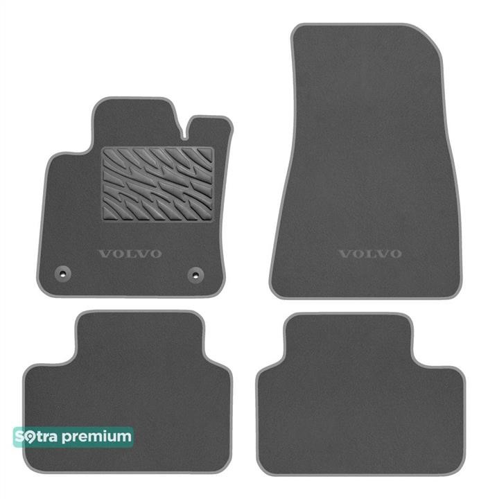 Sotra 90902-CH-GREY The carpets of the Sotra interior are two-layer Premium gray for Volvo C40 (mkI)(Recharge) 2021-, set 90902CHGREY