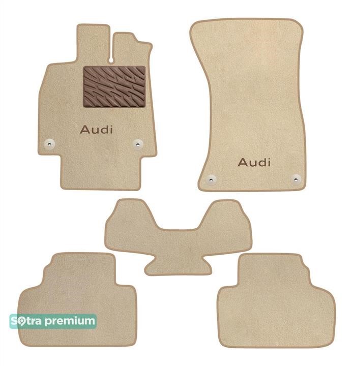 Sotra 90946-CH-BEIGE The carpets of the Sotra interior are two-layer Premium beige for Audi Q5/SQ5 (mkII) 2017-, set 90946CHBEIGE