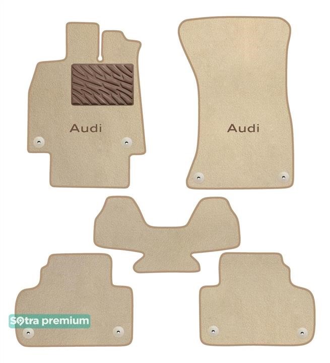Sotra 90931-CH-BEIGE The carpets of the Sotra interior are two-layer Premium beige for Audi Q5/SQ5 (mkII) 2017-, set 90931CHBEIGE