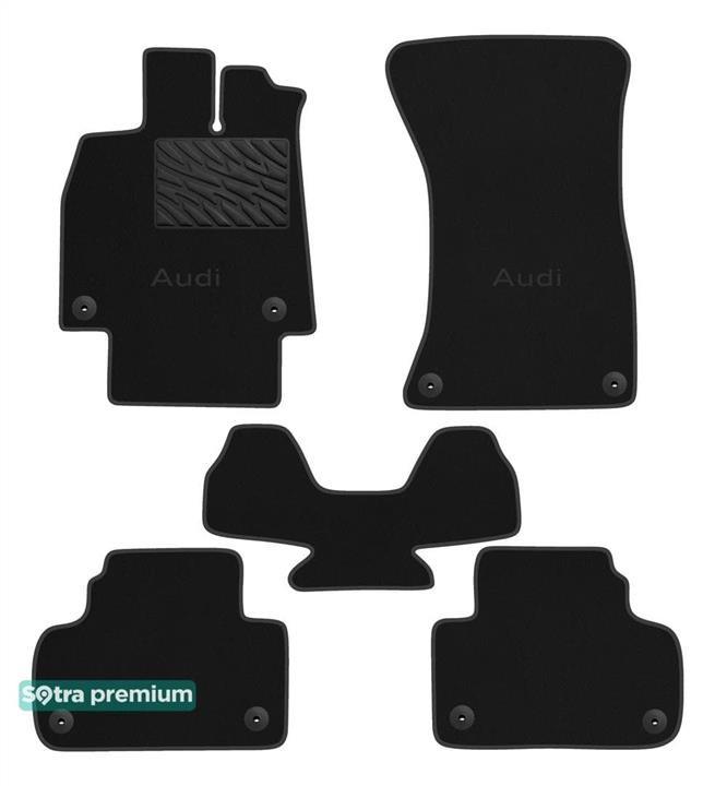 Sotra 90931-CH-BLACK The carpets of the Sotra interior are two-layer Premium black for Audi Q5/SQ5 (mkII) 2017-, set 90931CHBLACK