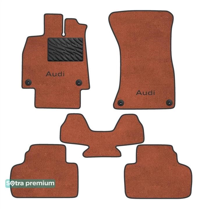 Sotra 90946-CH-TERRA The carpets of the Sotra interior are two-layer Premium terracotta for Audi Q5/SQ5 (mkII) 2017-, set 90946CHTERRA