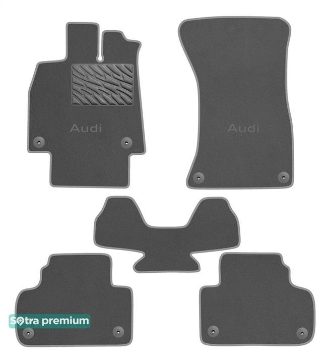 Sotra 90931-CH-GREY The carpets of the Sotra interior are two-layer Premium gray for Audi Q5/SQ5 (mkII) 2017-, set 90931CHGREY