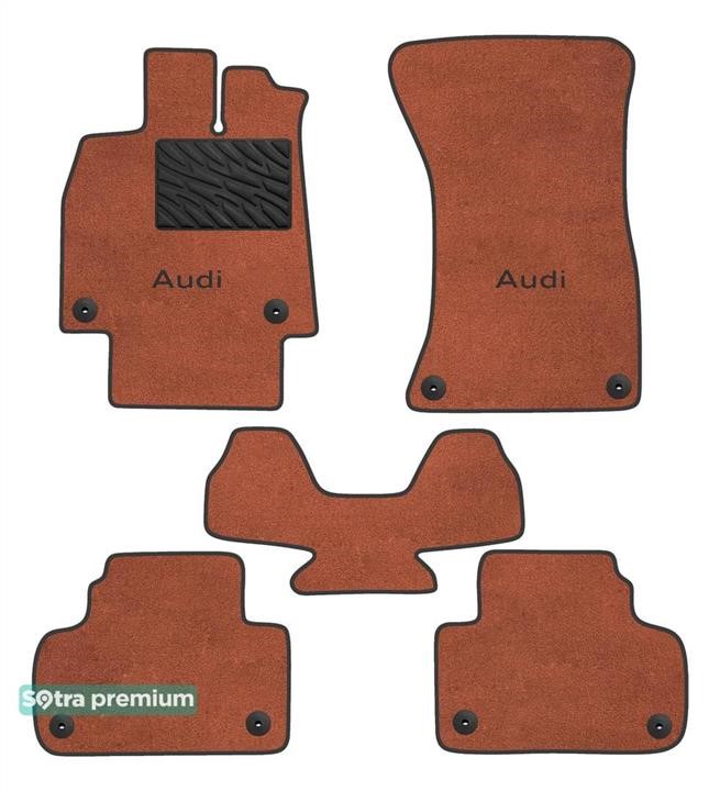 Sotra 90931-CH-TERRA The carpets of the Sotra interior are two-layer Premium terracotta for Audi Q5/SQ5 (mkII) 2017-, set 90931CHTERRA