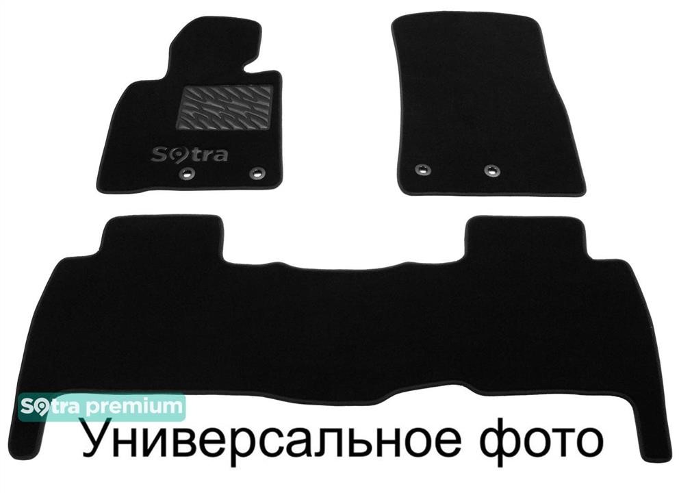 Sotra 02559-CH-BLACK The carpets of the Sotra interior are two-layer Premium black for Peugeot 308 (mkI) 2007-2013, set 02559CHBLACK