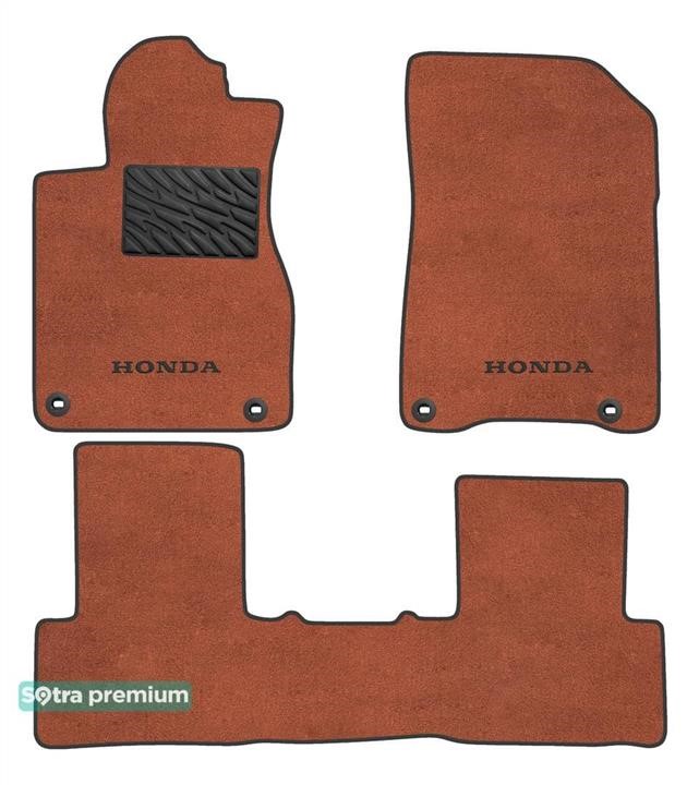 Sotra 90969-CH-TERRA The carpets of the Sotra interior are two-layer Premium terracotta for Honda CR-V (mkIV)(4 clips)(with subwoofer) 2012-2018, set 90969CHTERRA