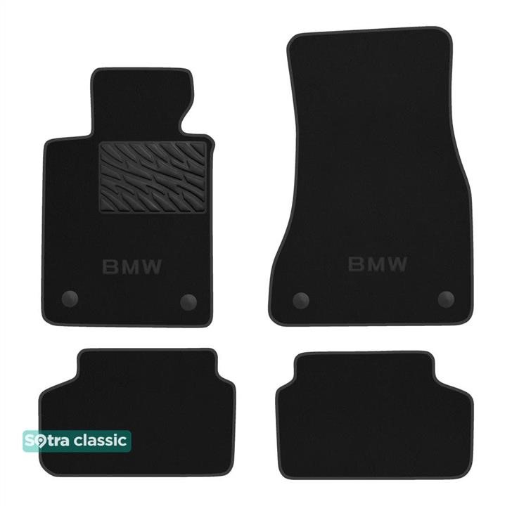 Sotra 90958-GD-BLACK The carpets of the Sotra interior are two-layer Classic black for BMW 5-series (G30; G31; F90) 2017-, set 90958GDBLACK