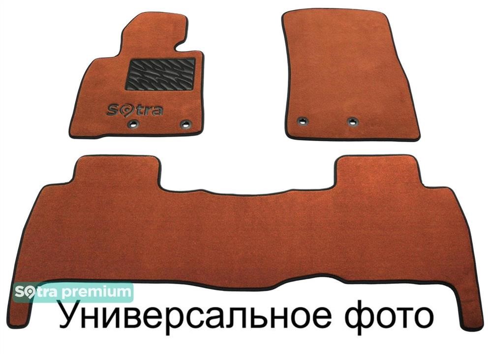 Sotra 02559-CH-TERRA The carpets of the Sotra interior are two-layer Premium terracotta for Peugeot 308 (mkI) 2007-2013, set 02559CHTERRA