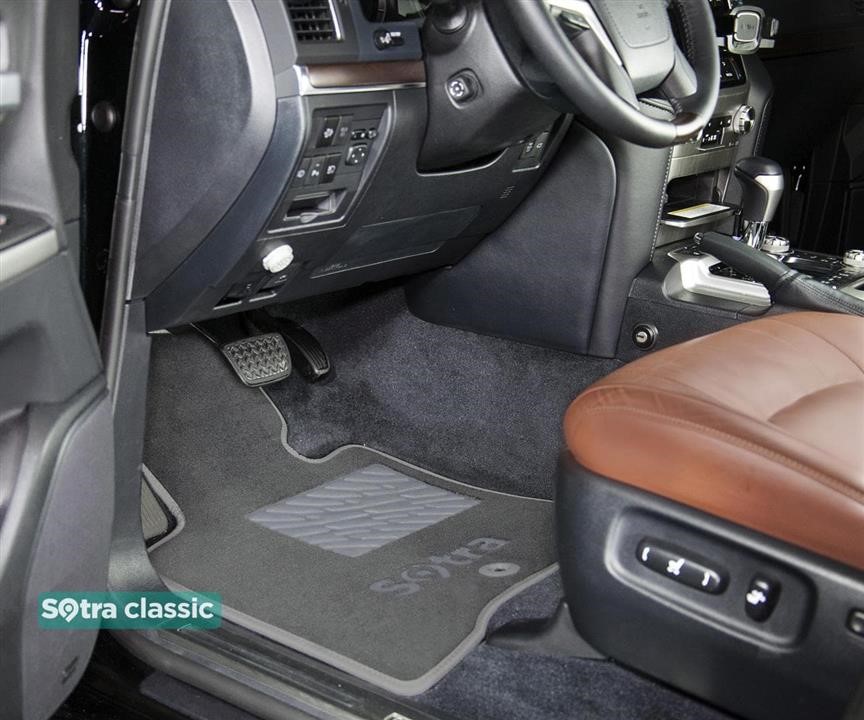 Sotra 05462-GD-GREY The carpets of the Sotra interior are two-layer Classic gray for Audi A7/S7/RS7 (mkI) 2010-2018, set 05462GDGREY