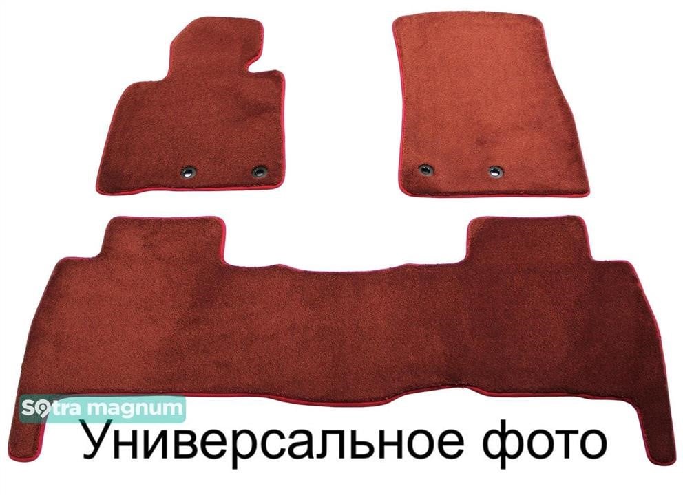 Sotra 09226-MG20-RED The carpets of the Sotra interior are two-layer Magnum red for Opel Crossland (mkI) 2017-, set 09226MG20RED