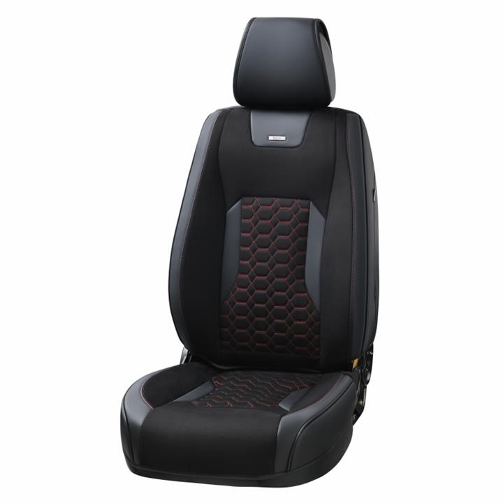 Beltex 87110 3D seat covers, kit Montana, black-red 87110