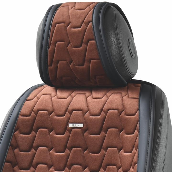 Beltex Premium seat cover set Chicago, black-coffee – price