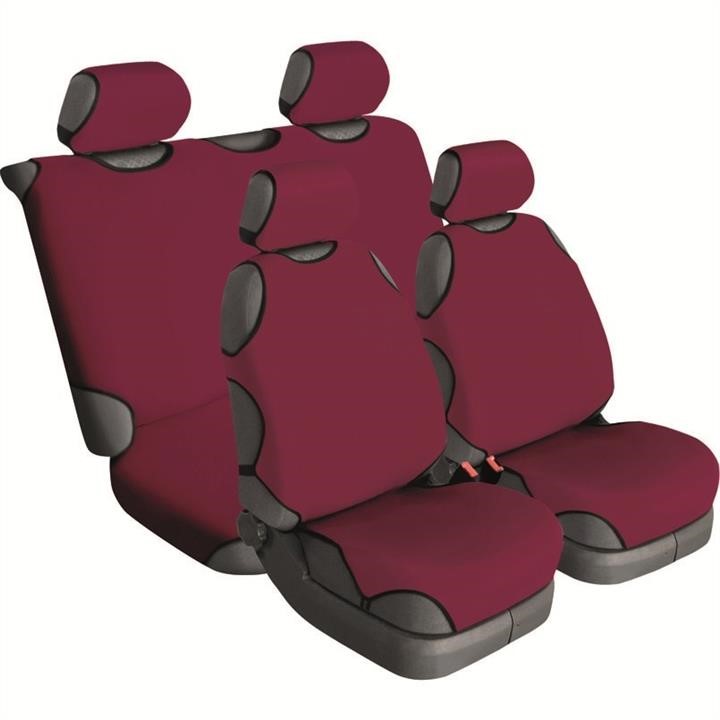 Beltex 14410 Universal covers Delux for 4 seats, without headrests, Pomegranate 14410