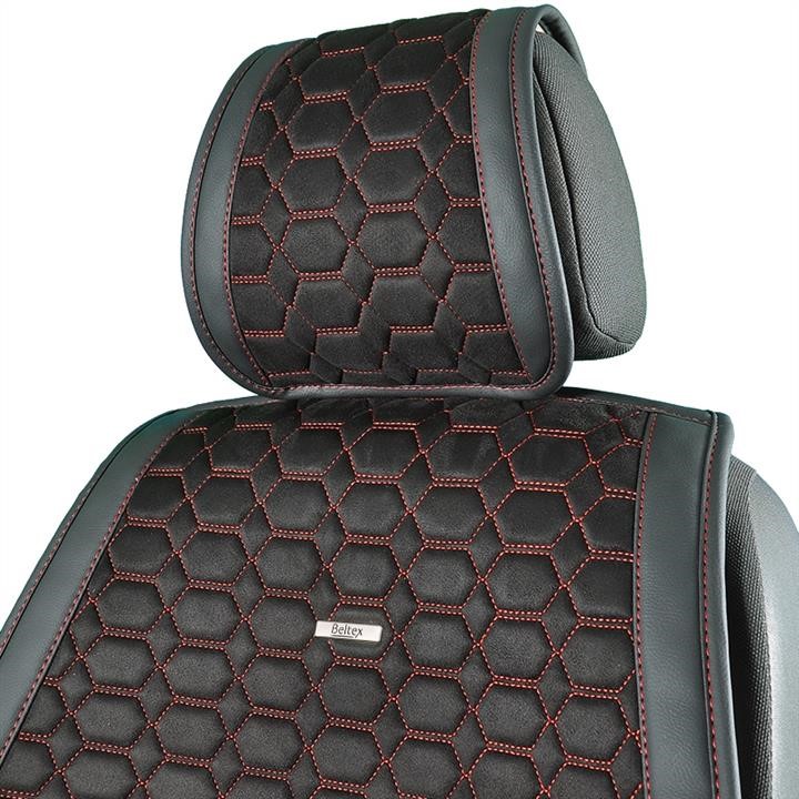 Premium front seat covers Monte Carlo, black-red 2pcs. Beltex 81160