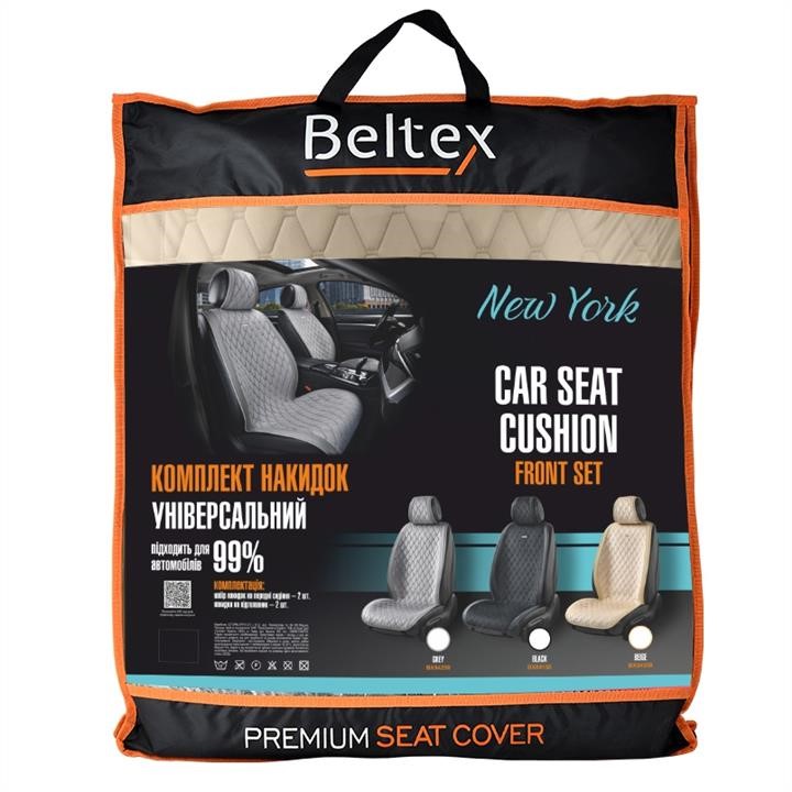 Premium front seat covers New York, biege 2pcs. Beltex 84550