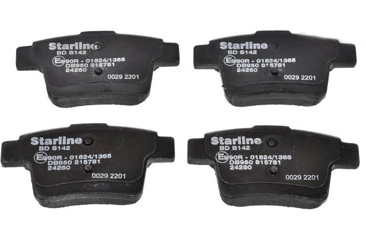 StarLine BD S142 Brake Pad Set, disc brake BDS142