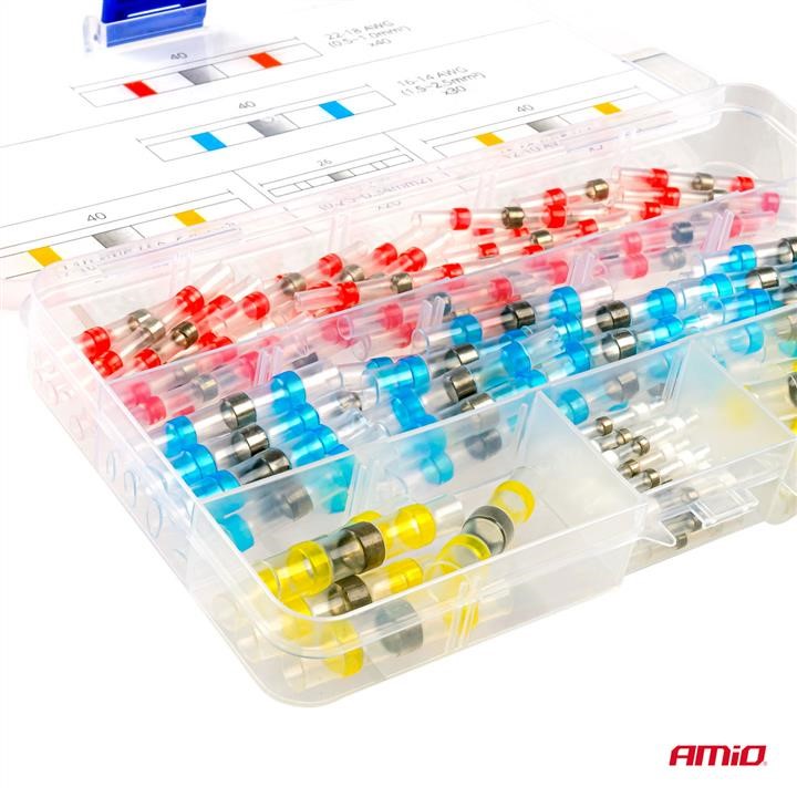 AMiO Set of heat shrink soldered connectors, 100 pcs. – price [object Object] PLN