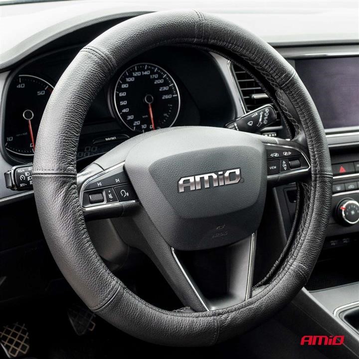 AMiO Steering wheel cover genuine leather XXXL 47-49 cm – price [object Object] PLN