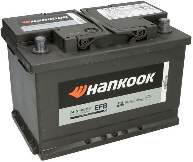 Hankook EFB 57030 Battery Hankook 12В EFB Start-Stop 70Ah 760A(EN) R+ EFB57030