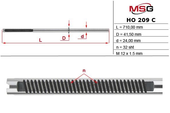 MSG HO209C Auto part HO209C