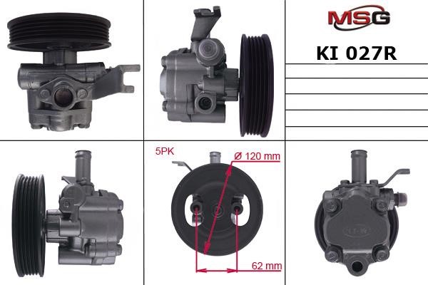 MSG Rebuilding KI027R Power steering pump reconditioned KI027R