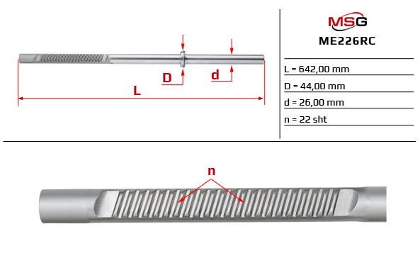 MSG Rebuilding ME226RC Steering rack rod with power steering restored ME226RC