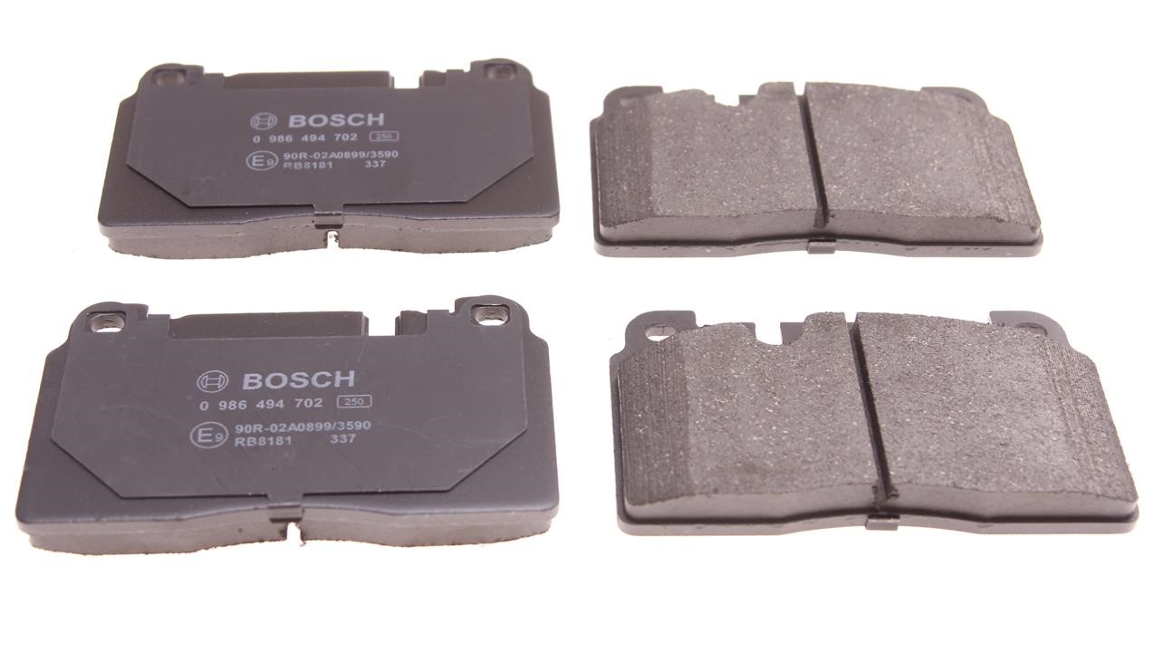 Bosch 0 986 494 702 Brake Pad Set, disc brake 0986494702