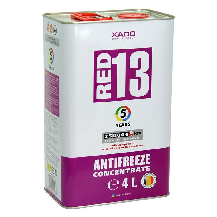 Xado ХА 50312 Antifreeze Xado Red G13, concentrate -40°C, 4L 50312