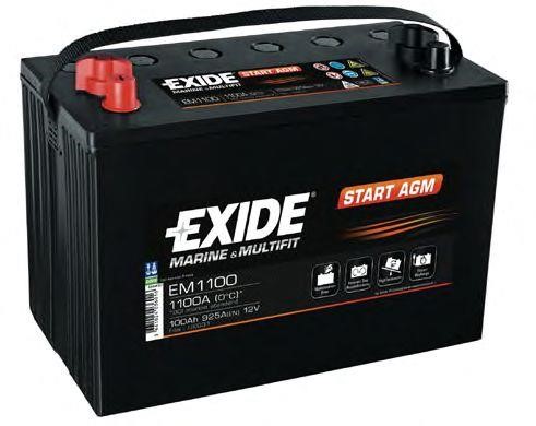 Exide EM1100 Battery Exide Start AGM 12V 100AH 925A(EN) L+ EM1100