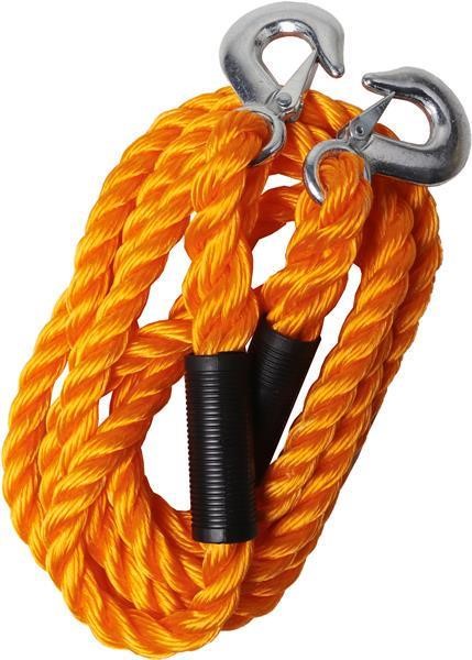 Carface DO CFAT81002B Tow rope with carabiners 4 m, Ø 16 mm (polyamide, orange) DOCFAT81002B