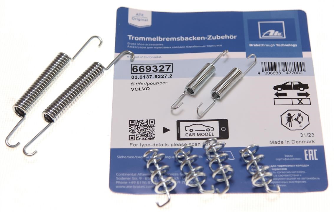 Repair kit for parking brake pads Ate 03.0137-9327.2