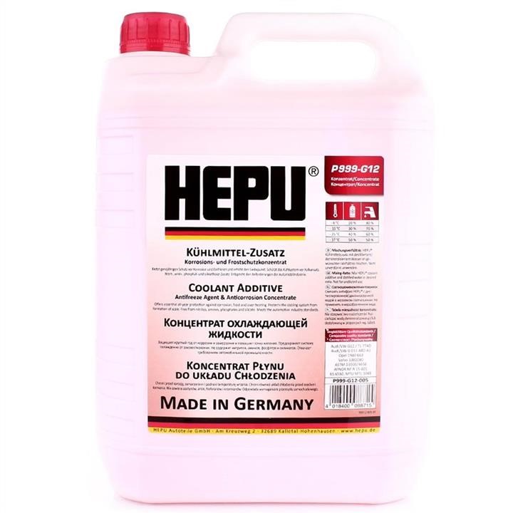 Hepu P999-G12-005-DEFECT Antifreeze HEPU G12 red, concentrate, 5 l, open canister P999G12005DEFECT