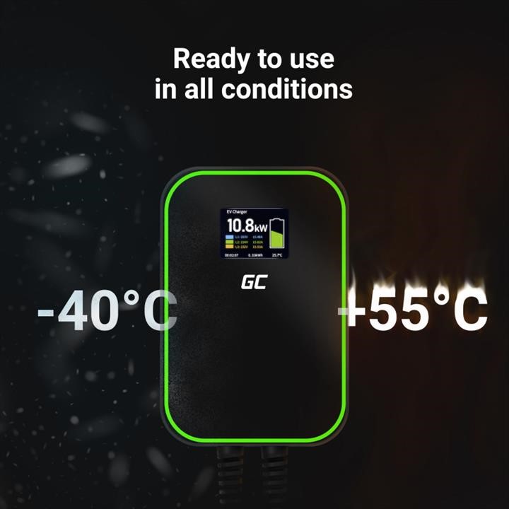 Green Cell Portable EV charger Green Cell Wallbox 22 kW GC PowerBox Type 2 – price 2268 PLN