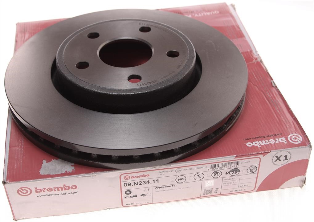 Front vented brake disc Brembo 09.N234.11