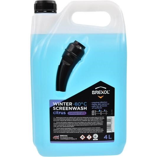 Brexol 48021171334 Winter windshield washer fluid, concentrate -80°С, Citrus, 4L 48021171334